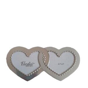 Avon Silver Joined Heart Wedding Anniversary Magnet Frame